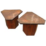Etched Copper-Top Tables