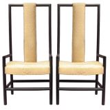 Pair of Chinese Modern Throne Chairs