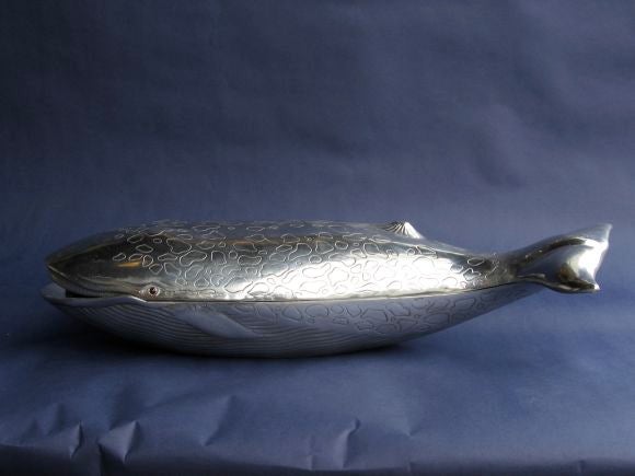 Arthur Court Large Blue Whale Tureen