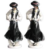 Pair of Porcelian Spanish Dancer Figures
