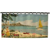 Vintage Waikiki Hook Tourist Rug