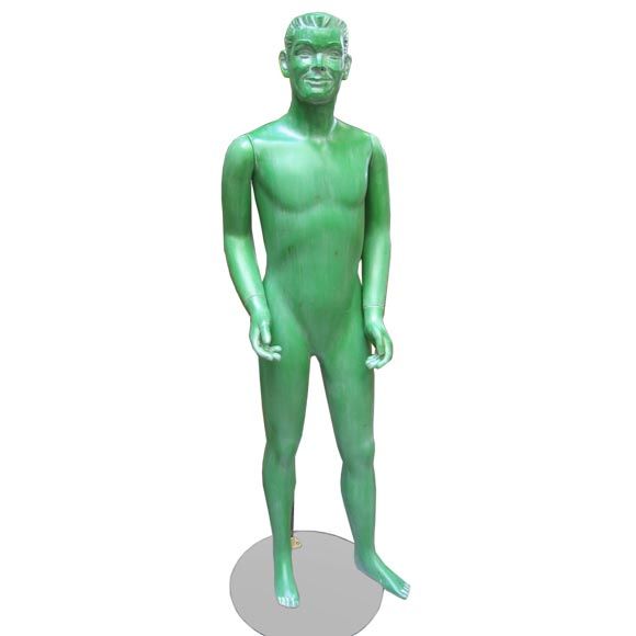 Green Wood Grained Mannequin