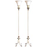Pair of  Hollywood Neo-classical Torcheres