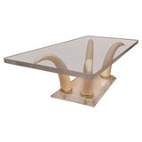 Lucite Tusk Coffee Table