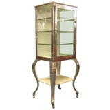 Antique Cabriolet Legged Display Cabinet