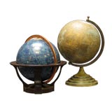 Celestial and Terrestial globes, (Brass globe is sold)