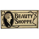 Porcelain Beauty Shoppe Sign