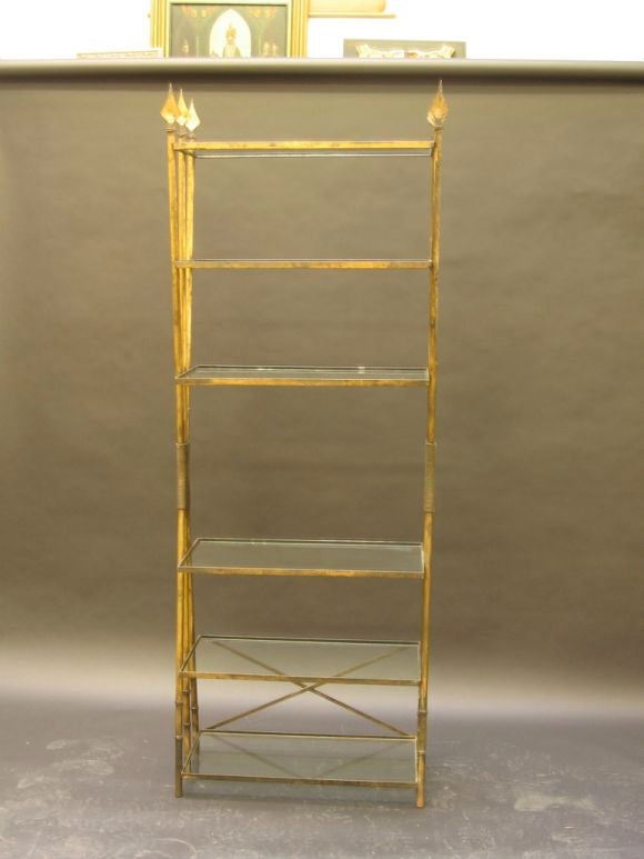 Stunning Gilt " Fascia Spear" Etagere'