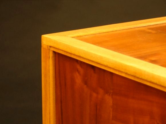 Mid-20th Century Ray See Design, Pair of Small Myrtle Wood Dressers