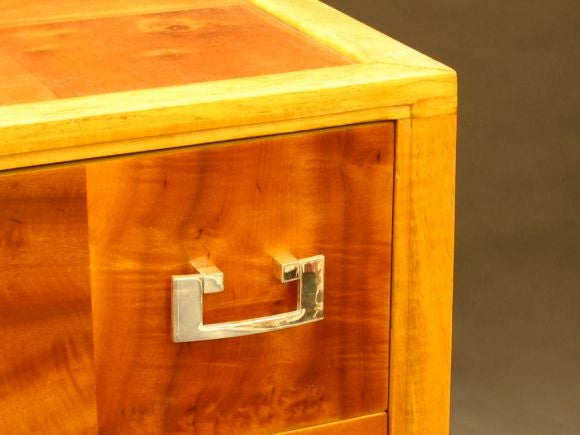 Maple Ray See Design, Pair of Small Myrtle Wood Dressers