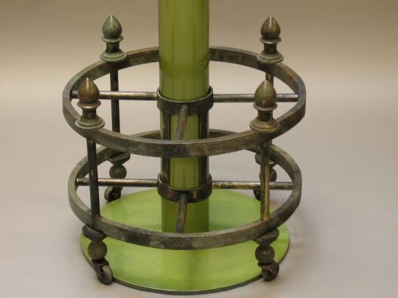 Bronze Coin Operated Binoculars with Revolving Ladder