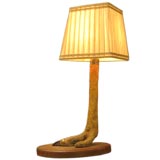 Ostrich Leg Lamp