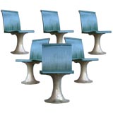 Set of Six Industrial Chairs