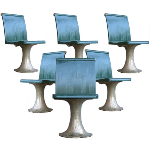 Set of Six Industrial Chairs
