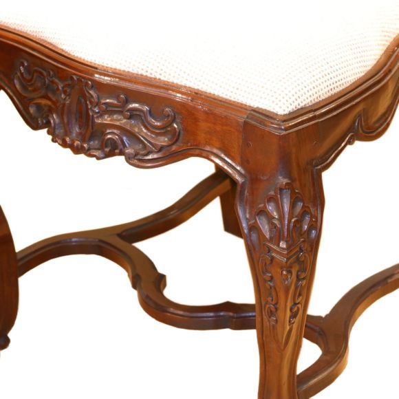 Brazilian Reproduction Portuguese Rococo Dining Chairs