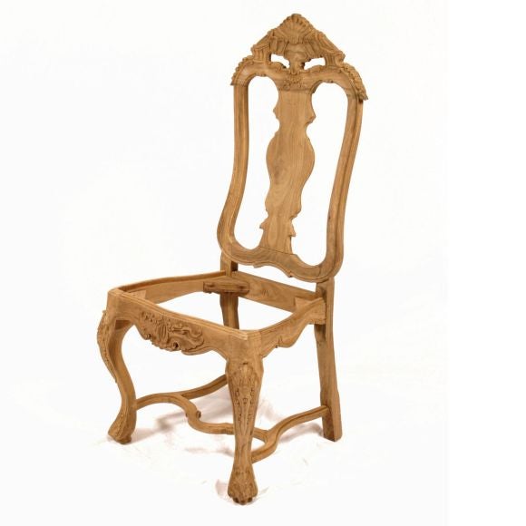Reproduction Portuguese Rococo Dining Chairs 1