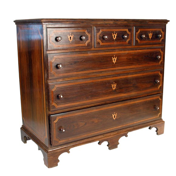 Exceptional Rosewood Chest of Drawers For Sale
