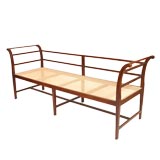 Antique Elegant Caned 19th Century Day Bed