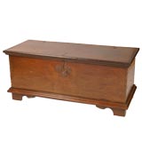 Large Exotic Hardwood Lockable Chest