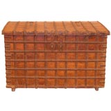 Indian trunk in Teak and Iron.