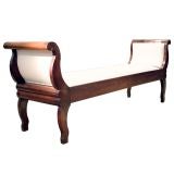 Rosewood Upholstered Bench