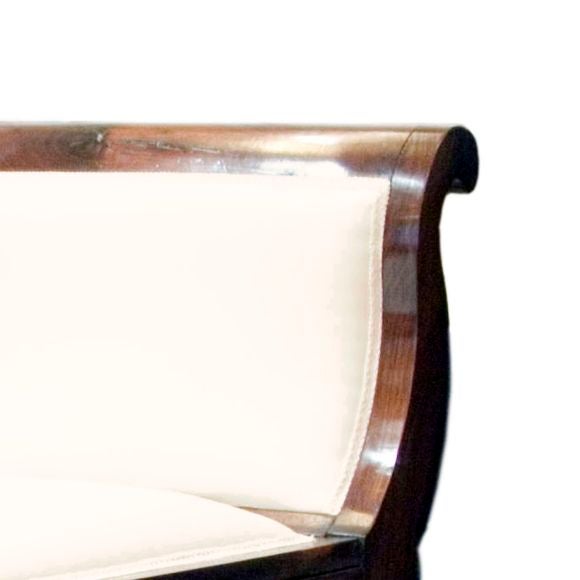 Rosewood Upholstered Bench