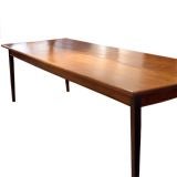 Vintage 9ft Long Hardwood Dining Table