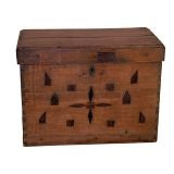 Antique Inlaid Box Chest