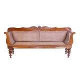 Brazilian Rosewood Caned Hall Sofa