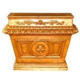 Antique Brazilian Baroque Gilded Altar