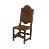 Set of 6Tooled Leather Dining Chairs