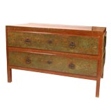 Magnificent late 18th Century painted two drawer chest.