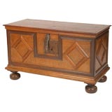 Early 19th Century small chest with Rosewood decoration.