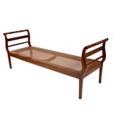 Vintage Mahogany day bed with natural cane.