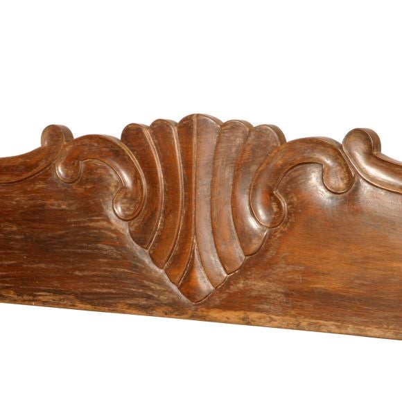 Country Brazilian settle with locking seat storage.