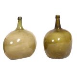 Antique glass Cachaça bottles