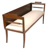 Small Upholstered Neo-classical Bench