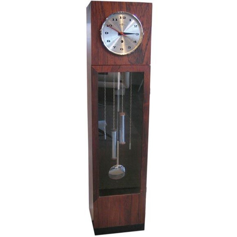 George Nelson Mini Grandfather Clock for Howard Miller For Sale.