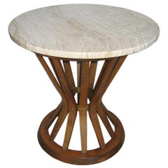 Vintage Wormley Sheaf of Wheat side table