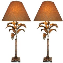 Pair of Palm Tree Table Lamps