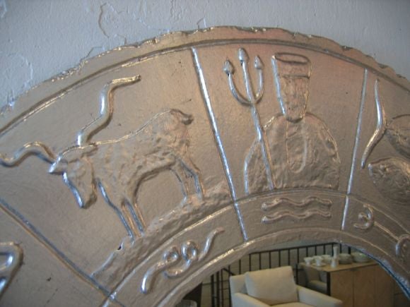 Large gilt zodiac mirror 1