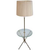 Brass Tripod Lamp Table by Hansen Lighting