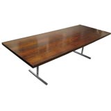 Hans Eichenberger Rosewood and Chrome Omega Table