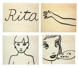 Rita Ackerman Pen Drawing