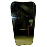 Mid-Century Gilded Brass Mirror