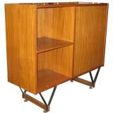 Vintage Architectural Italian Mahogany Shelf/Cabinet