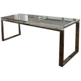 Chrome and Glass Console