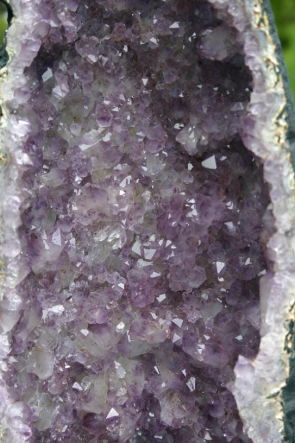 Pair Amethyst Quartz Geodes