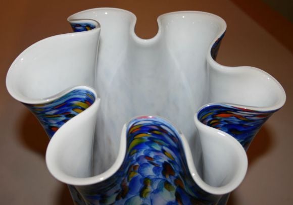 Pair Handkerchief Vases For Sale 1