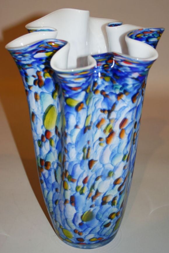 20th Century Pair Handkerchief Vases For Sale